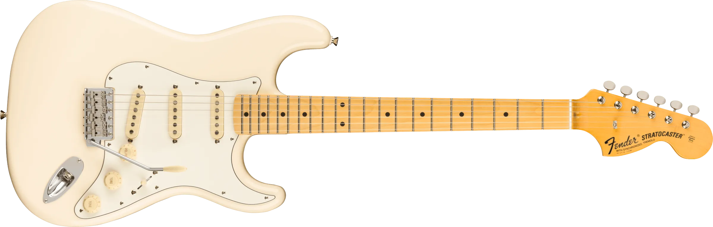 Fender JV Modified '60s Stratocaster®, Maple Fingerboard, Olympic White
