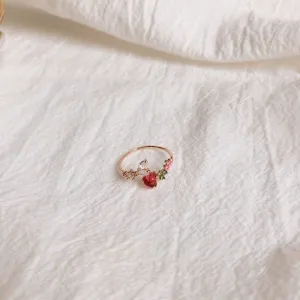 Floral Heart Ring - Mia