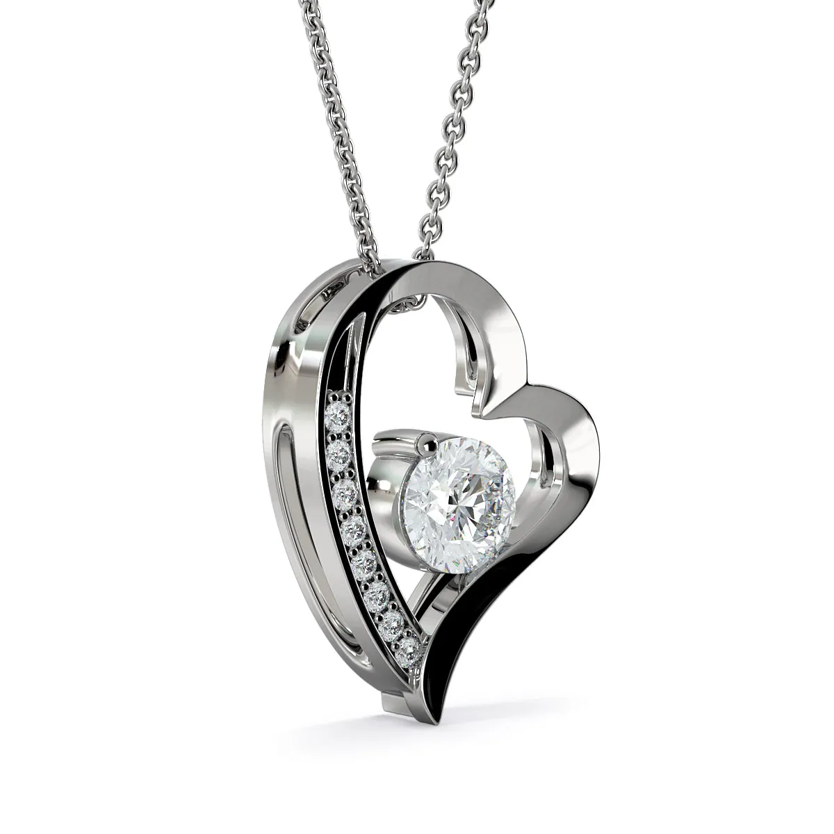 For all the times I forgot to thank you-Sentimental Heart Necklace for Mom