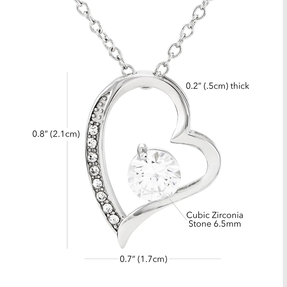 For all the times I forgot to thank you-Sentimental Heart Necklace for Mom
