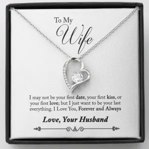 Forever and Always-Forever Love Heart Necklace for Wife