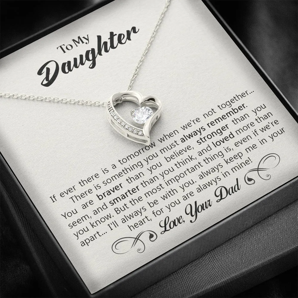 Gift For Daughter from Dad, Daughter Father Necklace, Daughter Gift from Dad, To My Daughter, Daughters Birthday