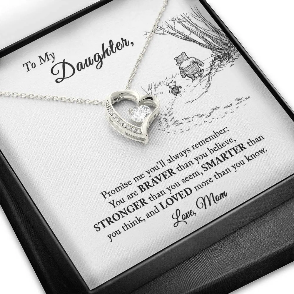 Gift For Daughter From Mom, Daughter Gift From Mom, Daughter Mother Necklace - Forever Hearts
