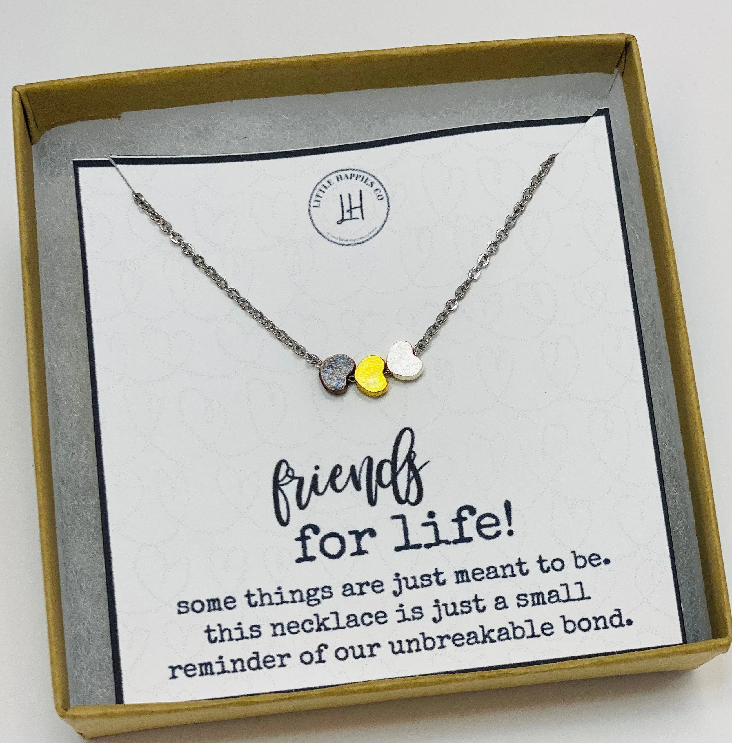 Gift for friend, friendship gift, friendship necklace, best friend gift, best friend gift, best friend - BF0008