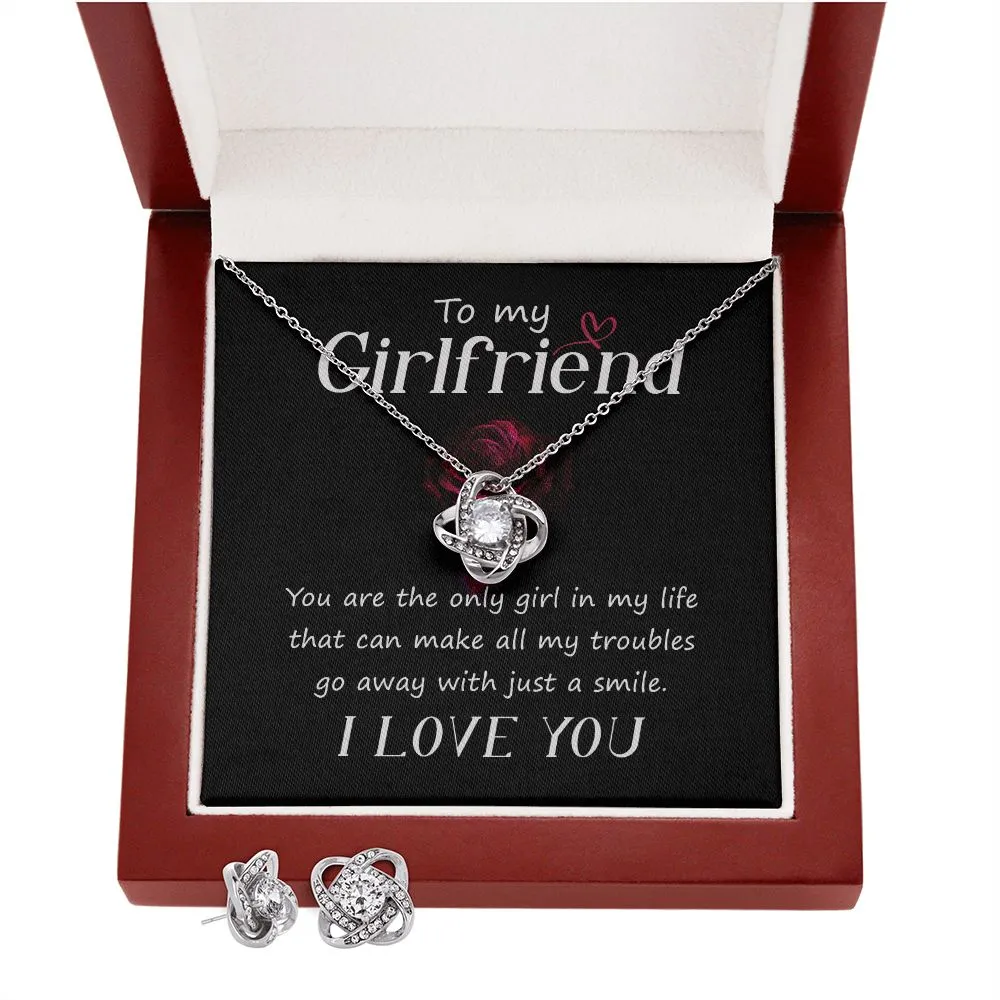 Girlfriend Love Knot Jewelry Set-You are the only one