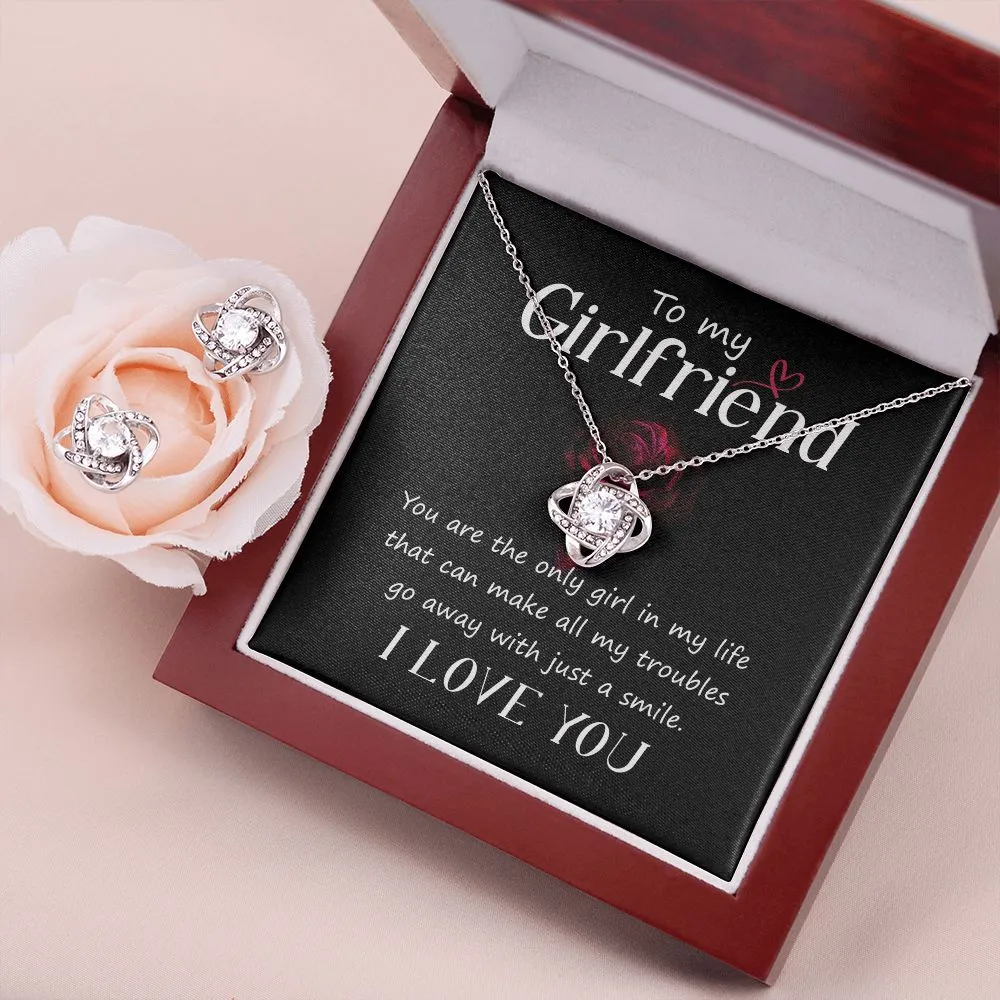 Girlfriend Love Knot Jewelry Set-You are the only one