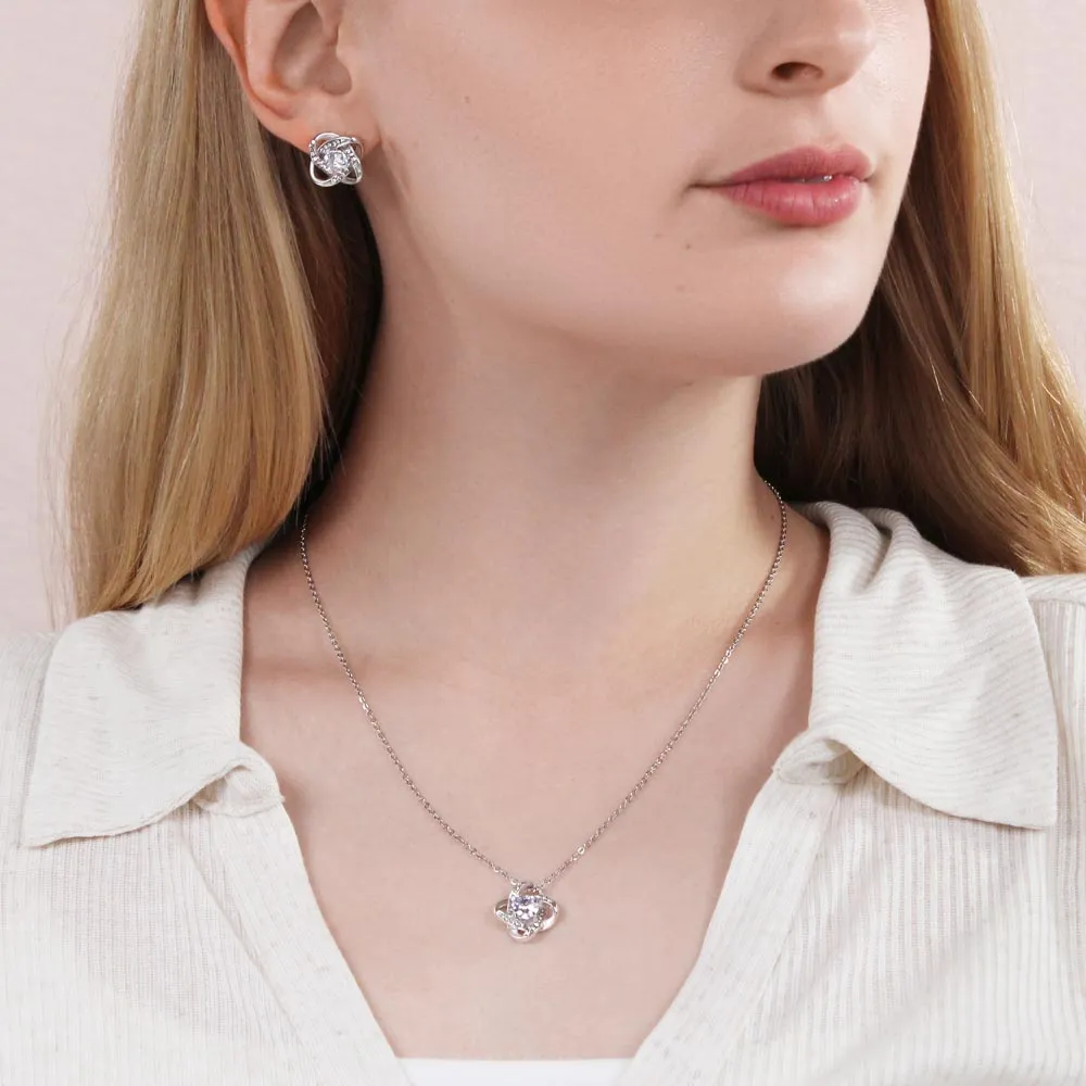 Girlfriend Love Knot Jewelry Set-You are the only one