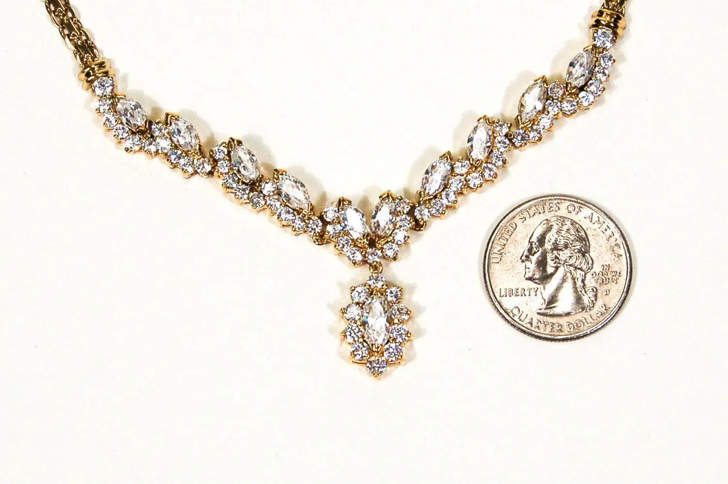 Glitz and Glam Diamonite CZ Necklace by Suzanne Somers