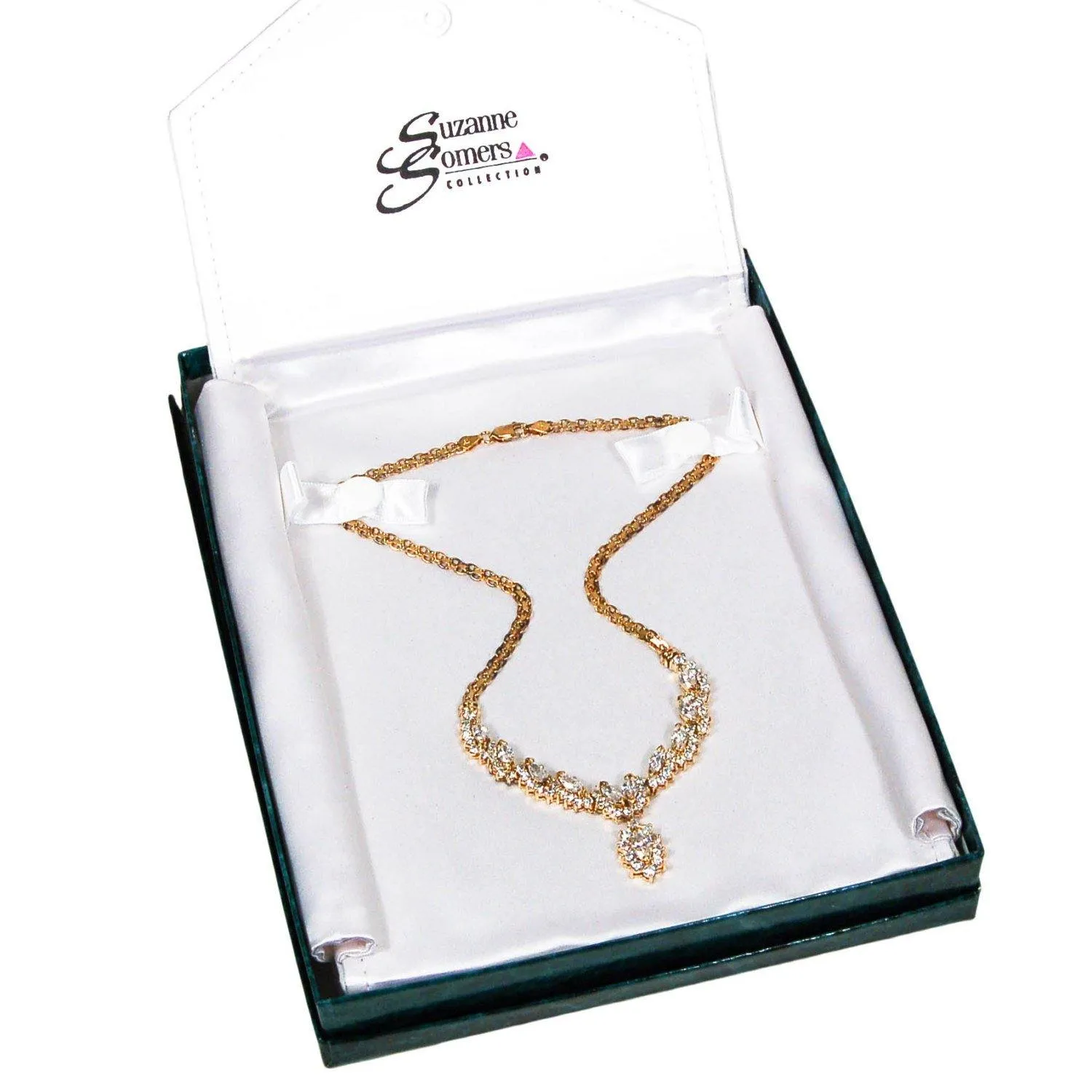 Glitz and Glam Diamonite CZ Necklace by Suzanne Somers