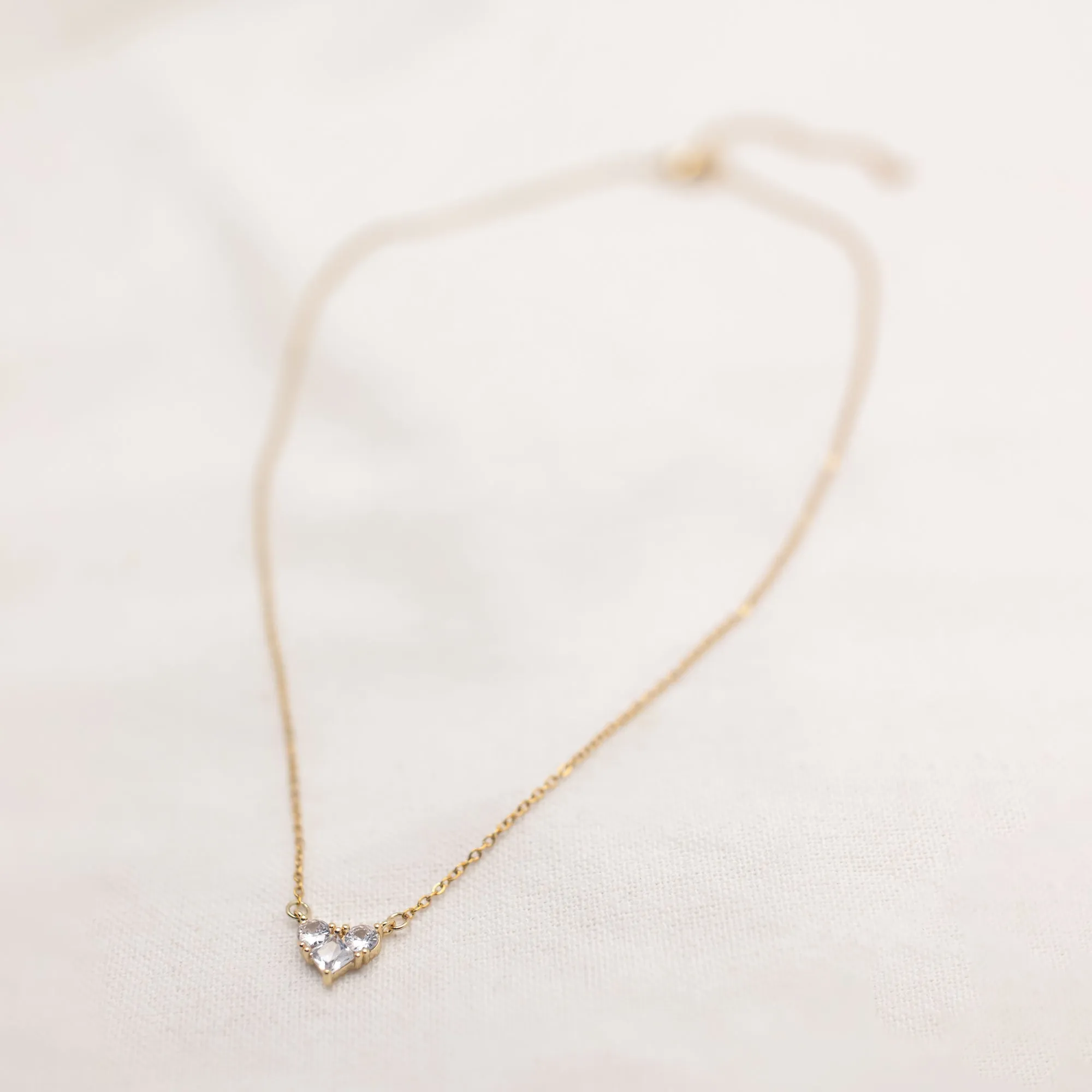 Glitzy Heart Necklace