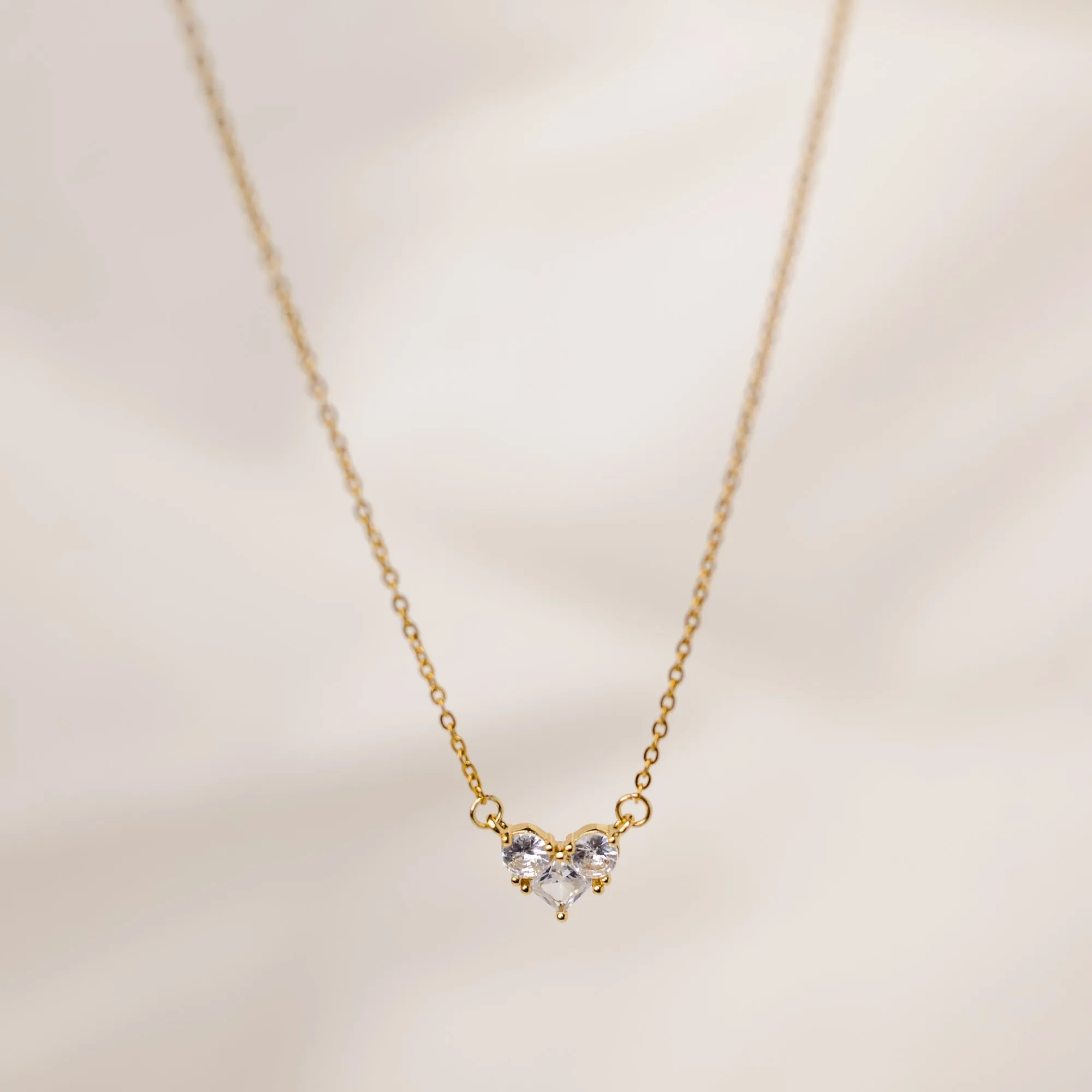 Glitzy Heart Necklace