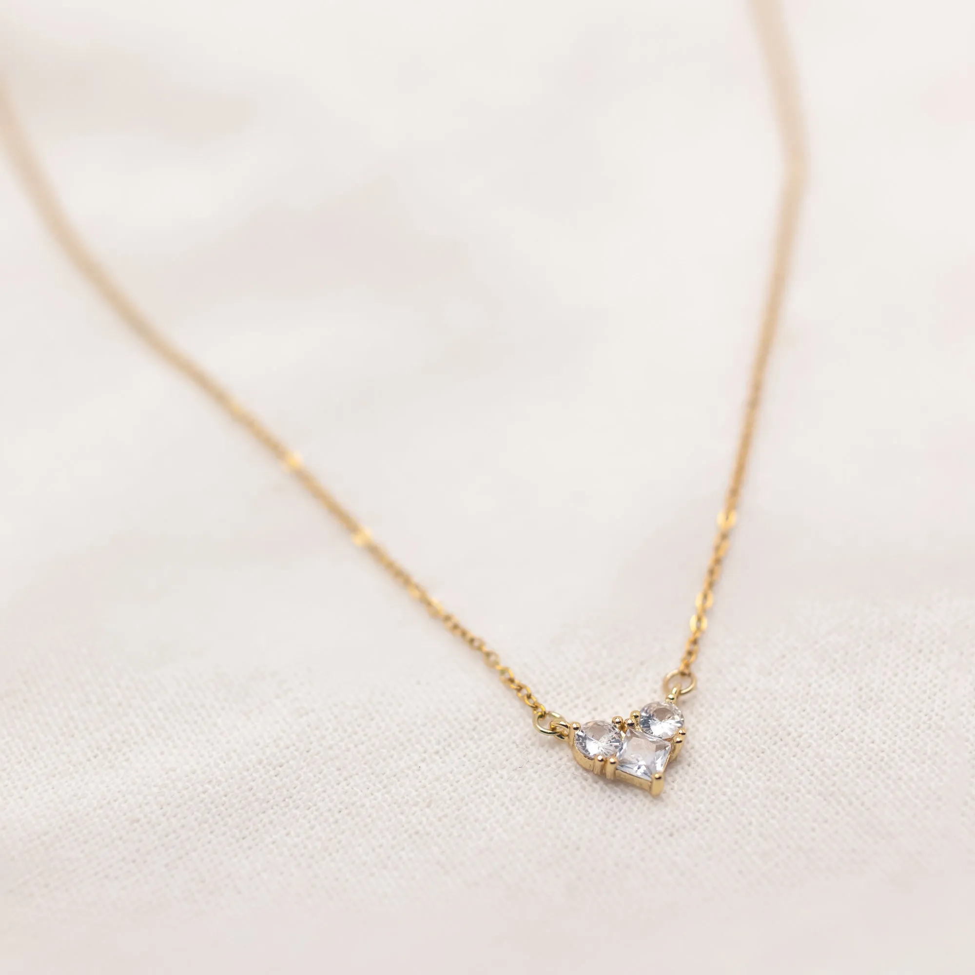Glitzy Heart Necklace