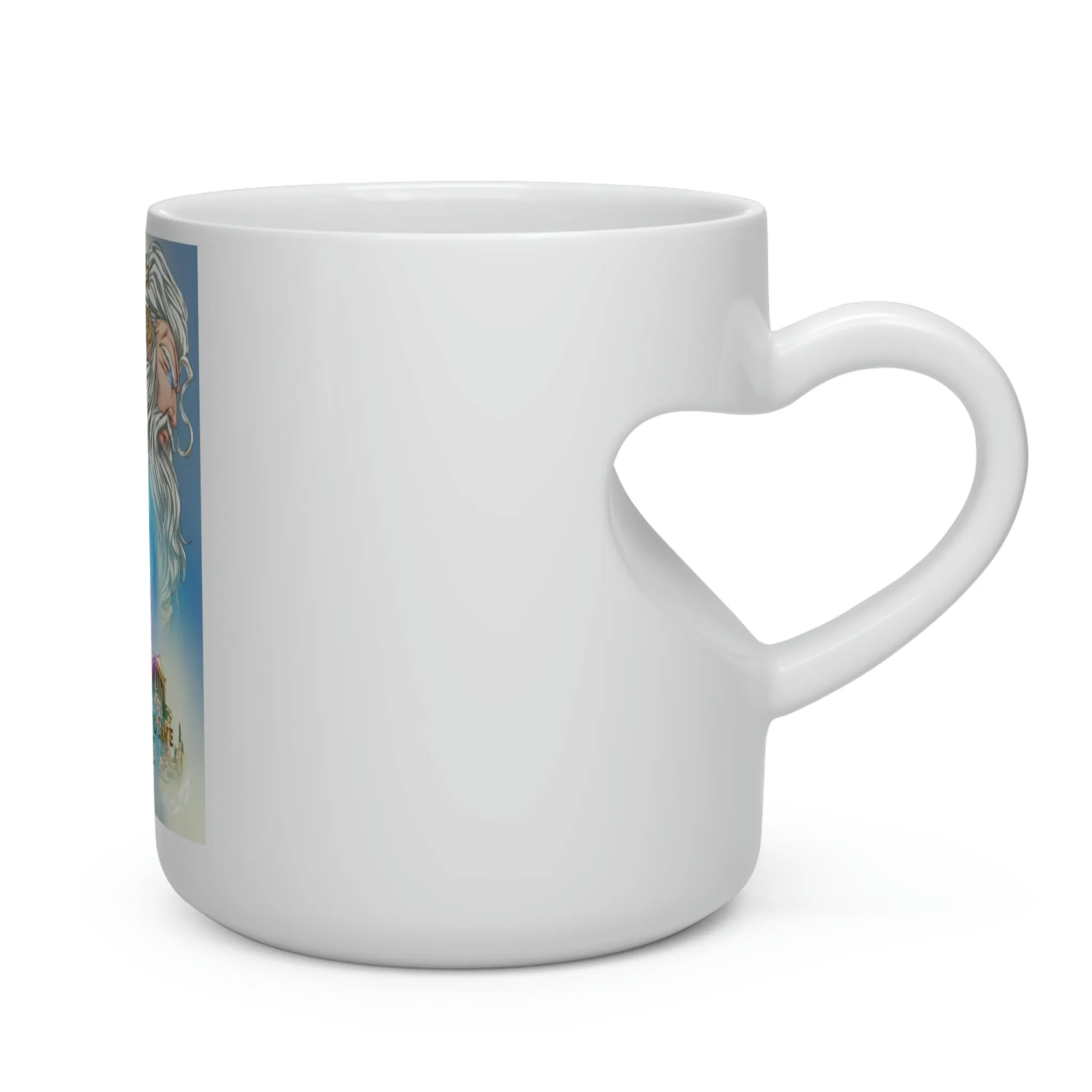 Goddess Athena Heart Shape Mug