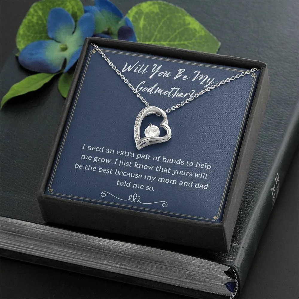 Godmother Proposal Heart Necklace
