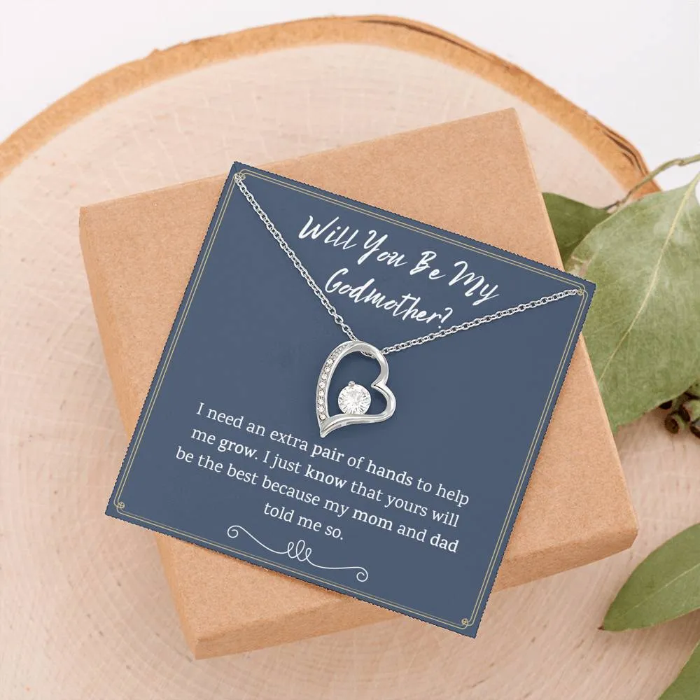 Godmother Proposal Heart Necklace