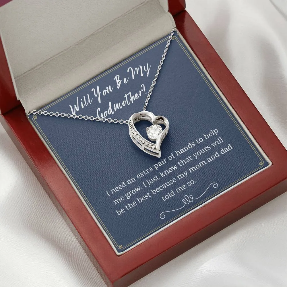 Godmother Proposal Heart Necklace