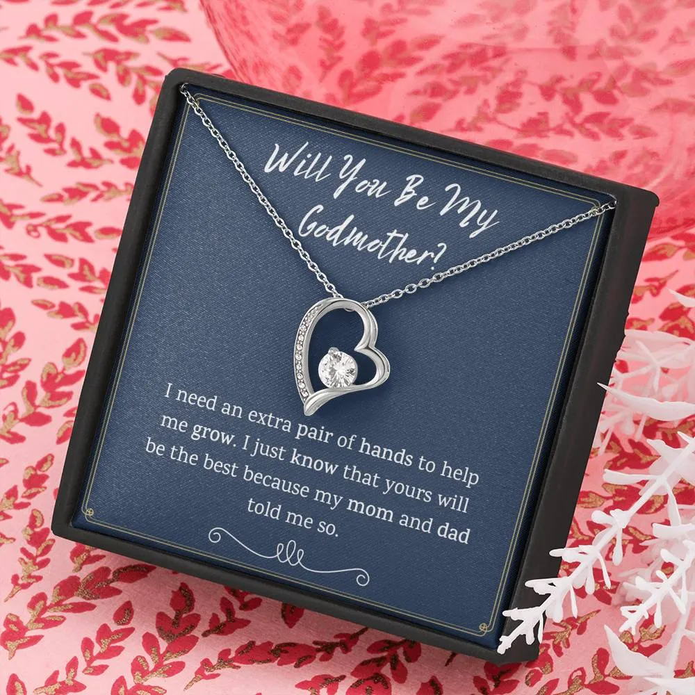 Godmother Proposal Heart Necklace