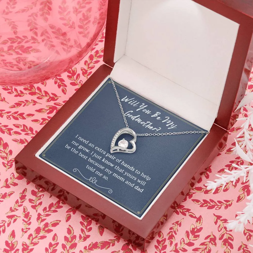 Godmother Proposal Heart Necklace