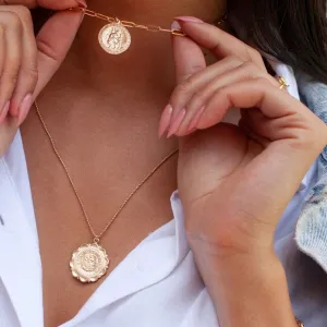 Gold Mary Necklace