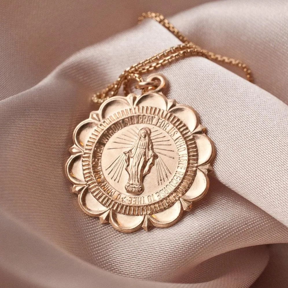 Gold Mary Necklace
