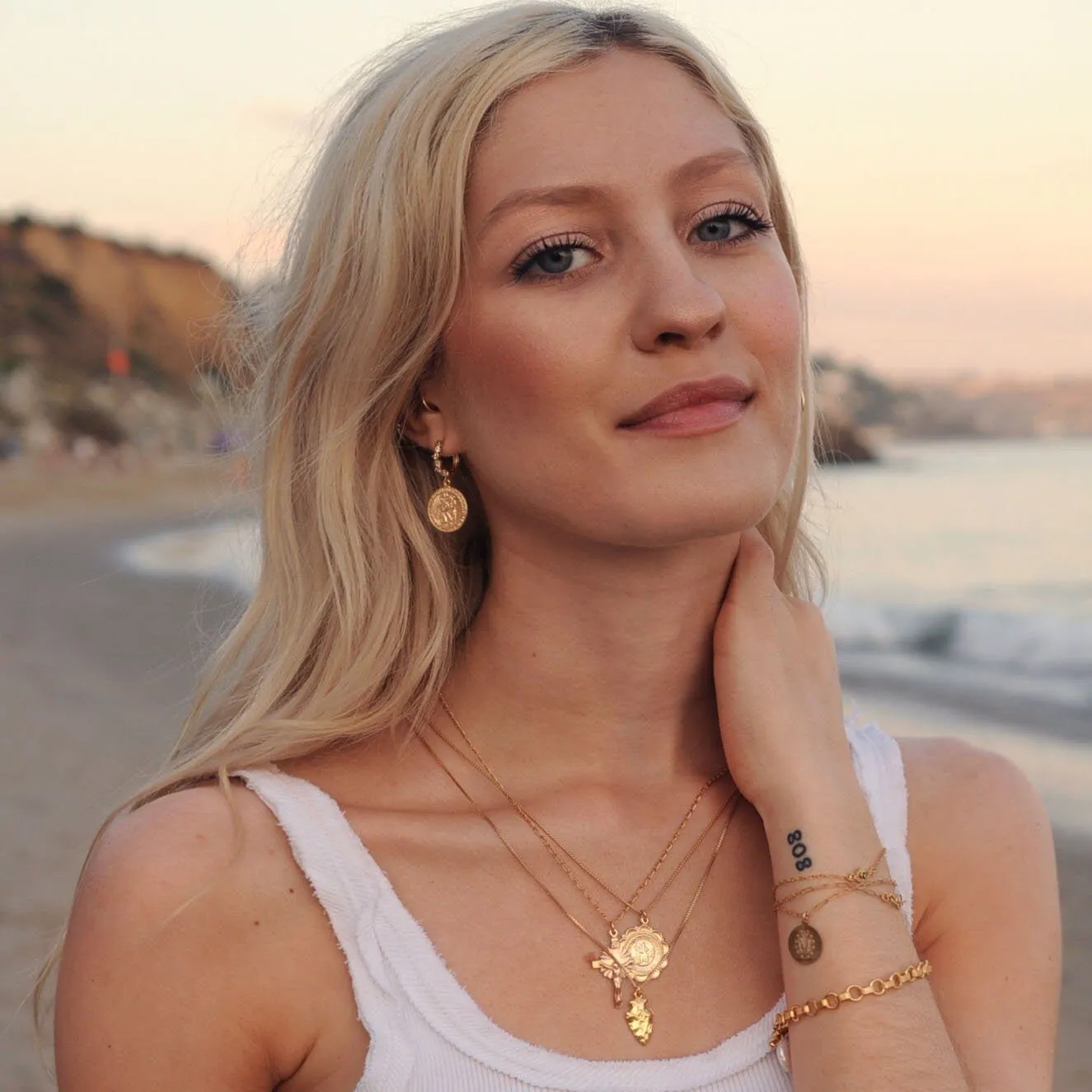 Gold Mary Necklace