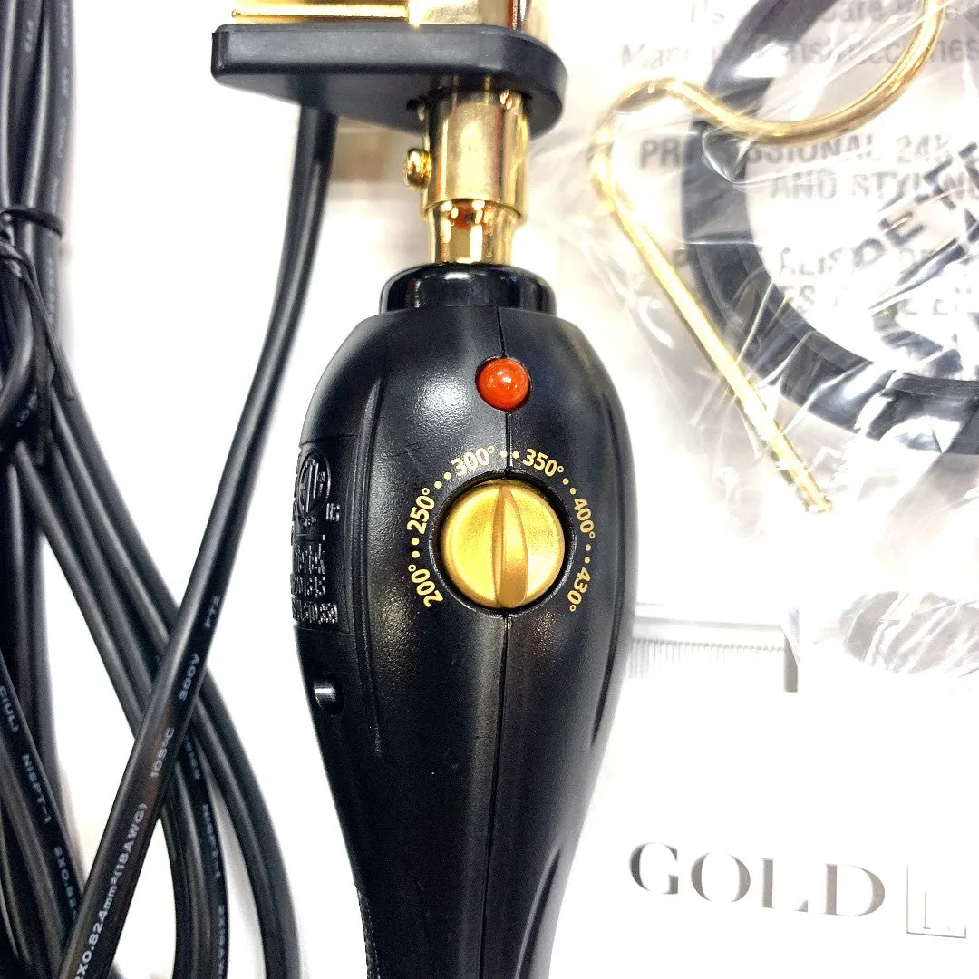 Gold 'N Hot Professional 24K Gold Pressing and Styling Comb #GH299 (B00116)