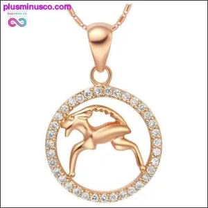 Gold Pendant Zodiac Necklace