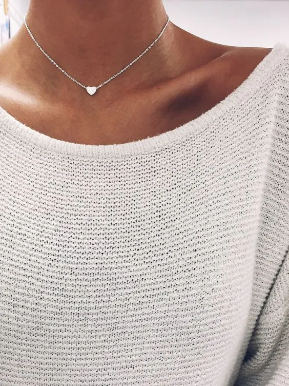 Gold "I Heart you" Necklace Victoria Collection