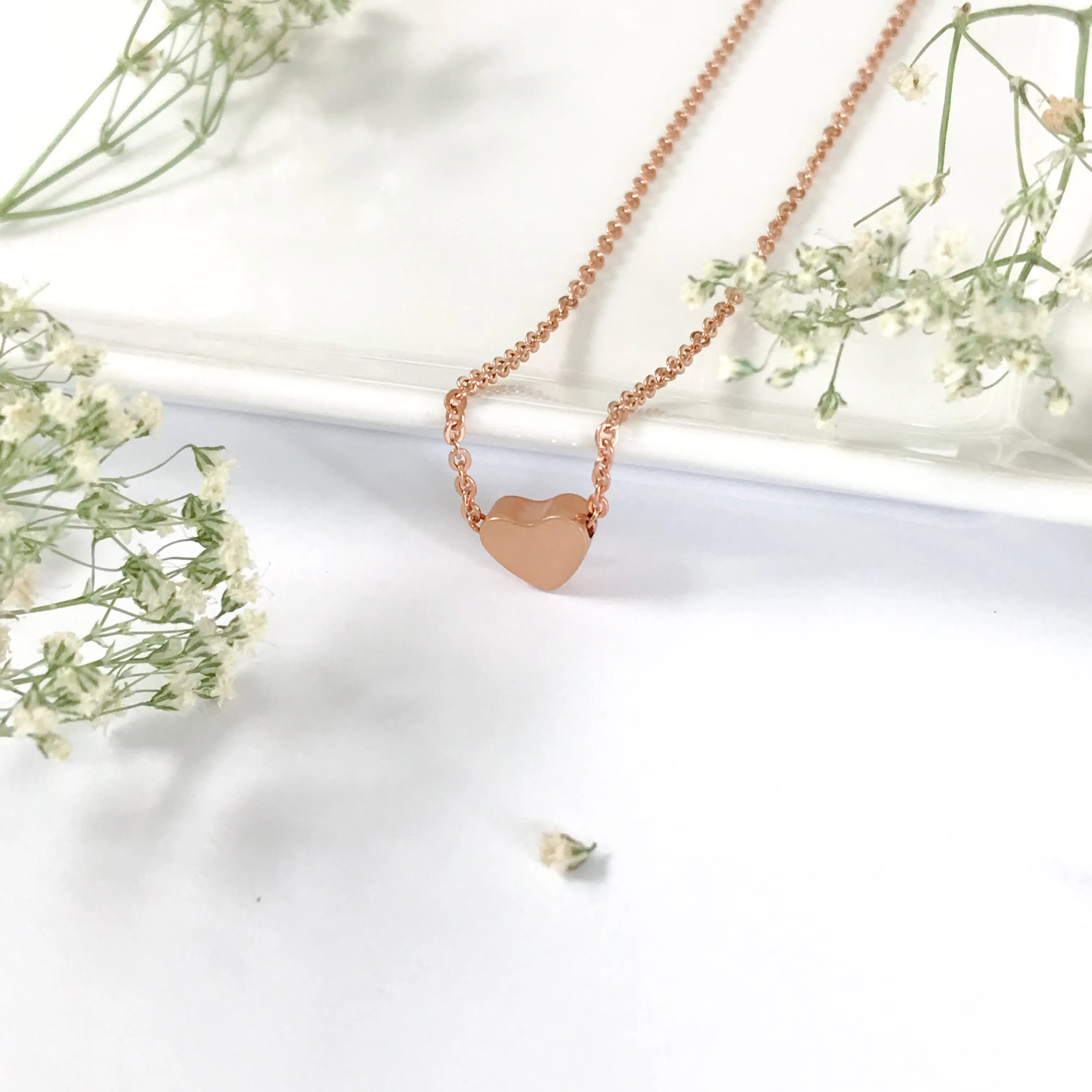 Gold "I Heart you" Necklace Victoria Collection