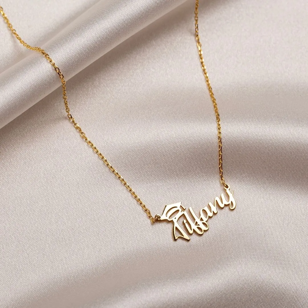 Graduation Name Necklace