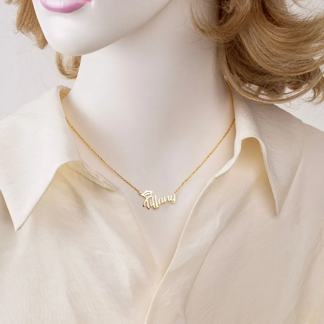 Graduation Name Necklace