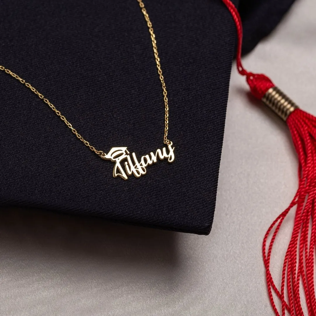 Graduation Name Necklace