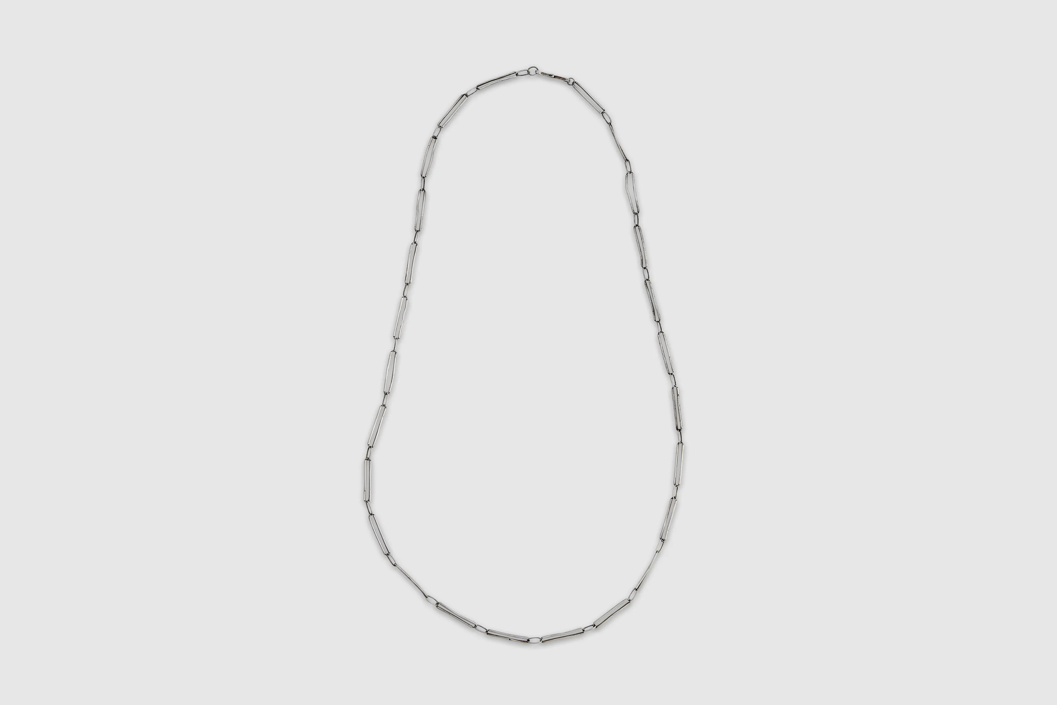 Hand-Made Paper Clip Link Sterling Chain
