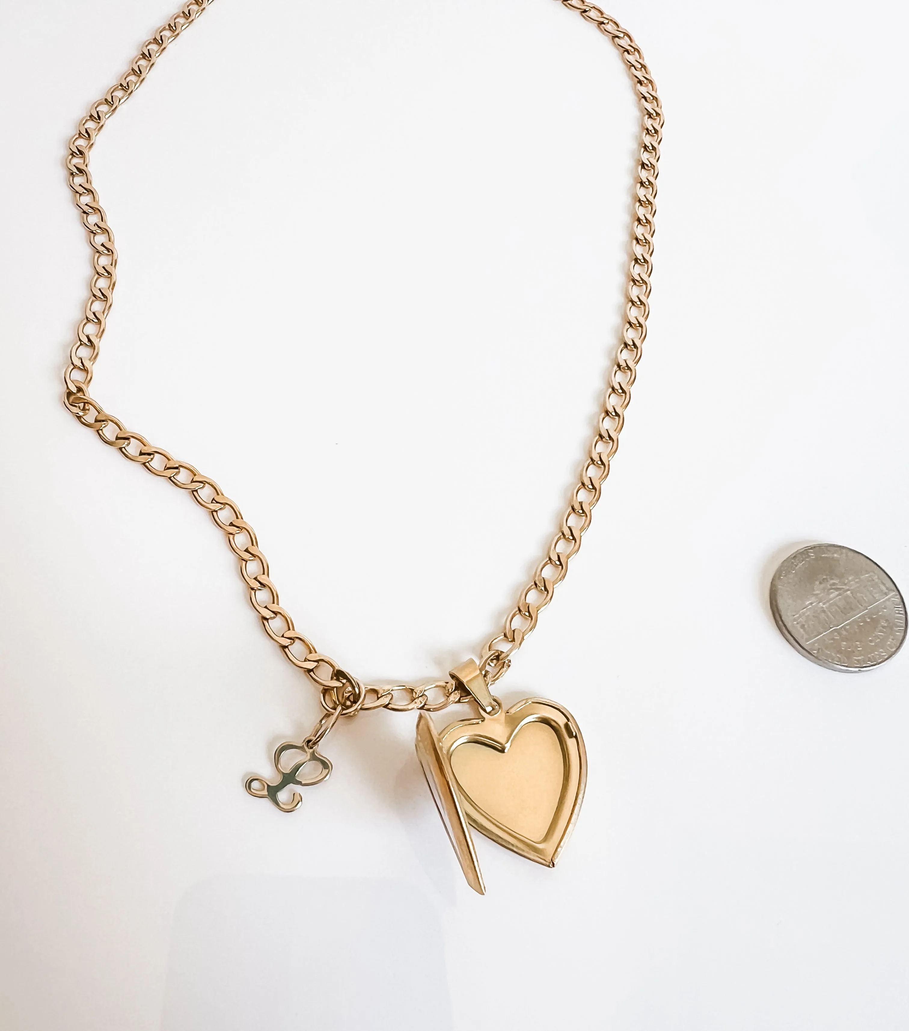 HARLOW HEART LOCKET NECKLACE