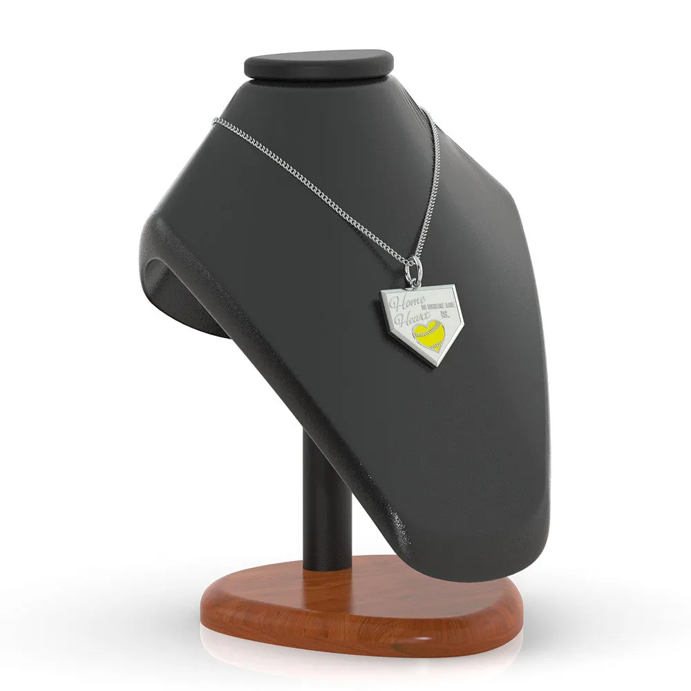 Home is where the Heart is - Softball (.925 silver)
