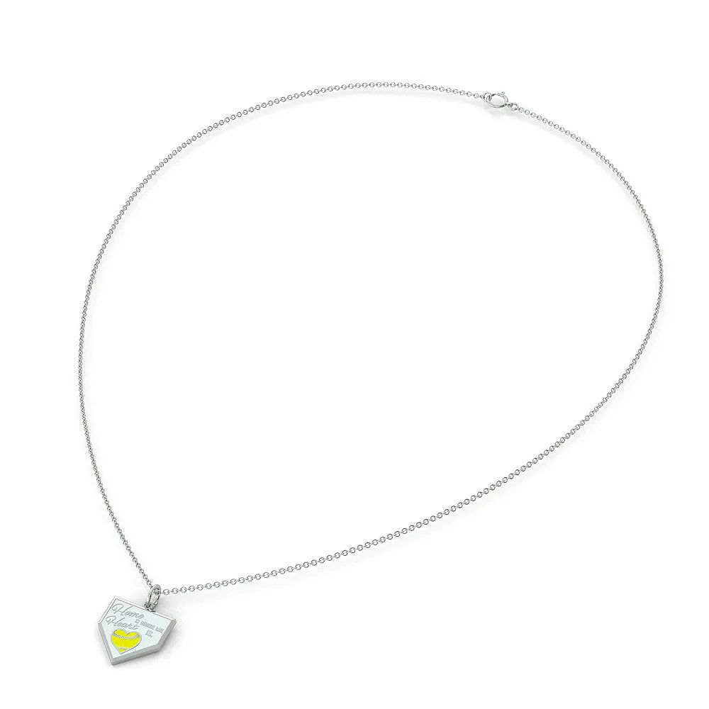 Home is where the Heart is - Softball (.925 silver)