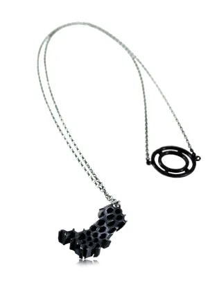 Honeycomb Necklace Black