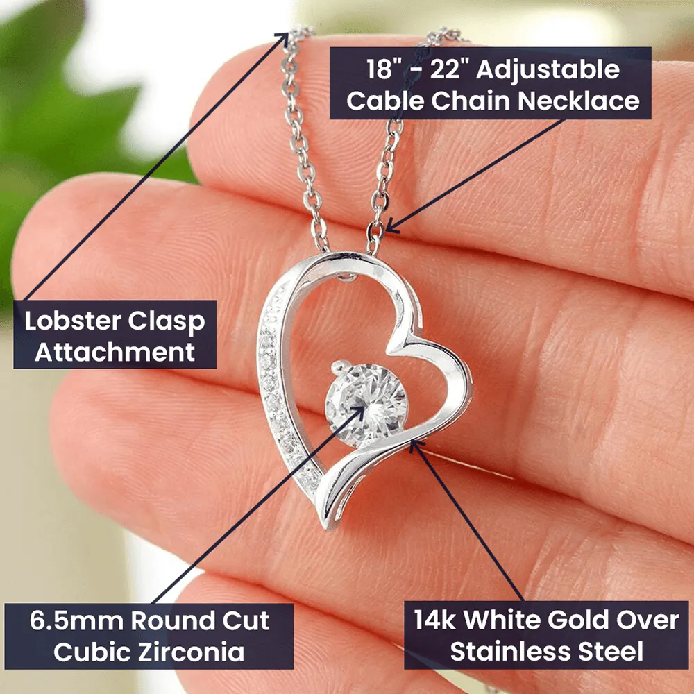 I could feel a flame in my heart-Sentimental Heart Necklace for Wife