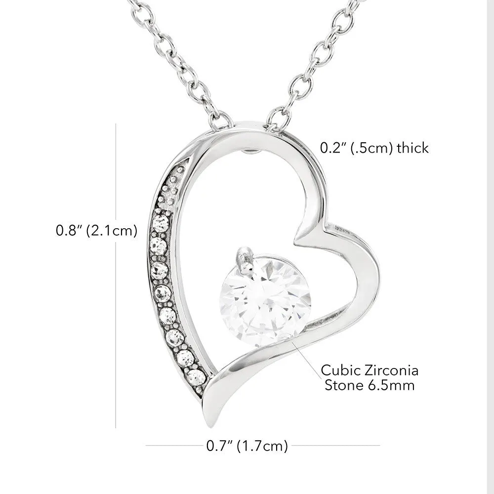 I could feel a flame in my heart-Sentimental Heart Necklace for Wife