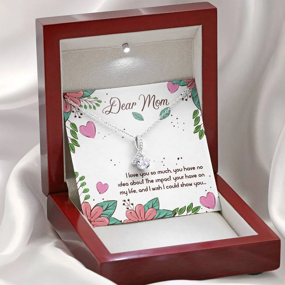 I love you so much-Alluring Beauty Solitaire Necklace for Mom