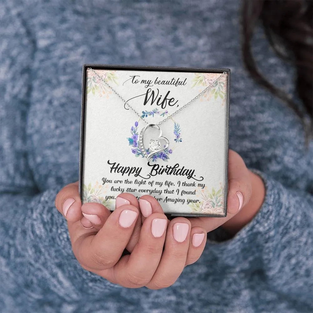 I thank my lucky stars-Sentimental Heart Necklace for Wife's Birthday