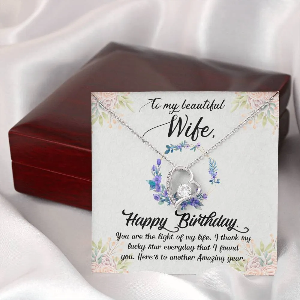 I thank my lucky stars-Sentimental Heart Necklace for Wife's Birthday