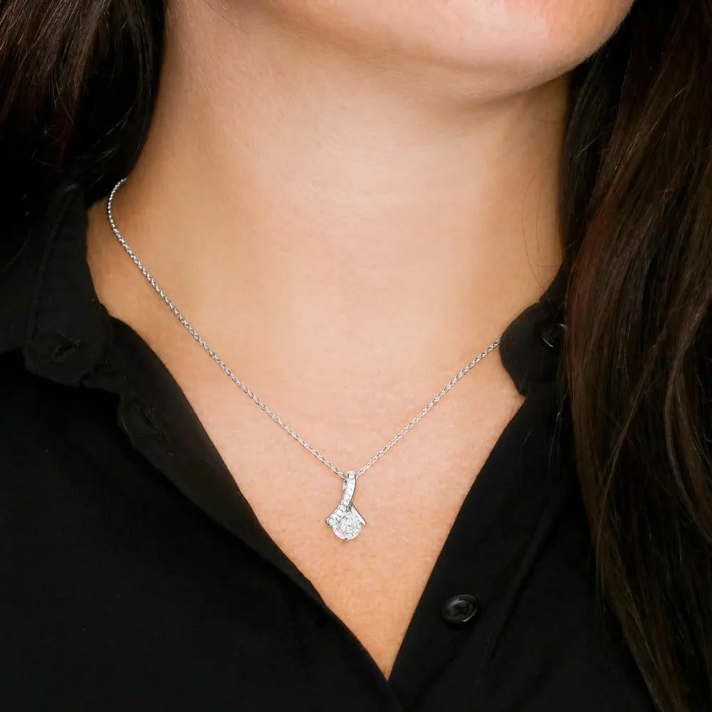 It’s clear you’re confident and beautiful- Solitaire Necklace for Daughter