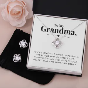 I’ve loved you my whole life-Love Knot Jewelry Set for Grandma