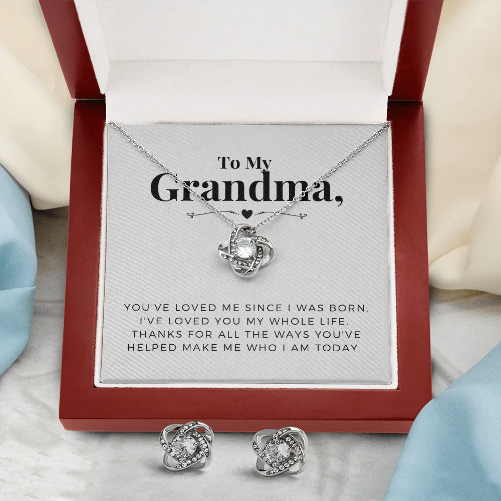 I’ve loved you my whole life-Love Knot Jewelry Set for Grandma