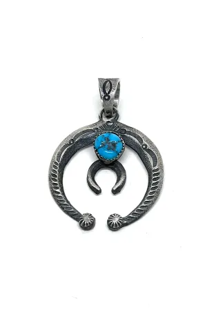 Kingman Turquoise Naja Pendant