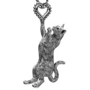 Kitty Cat Heart Charm