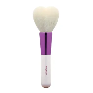 Koyudo H05 Heart-Shaped Cheek Brush (White/Purple)
