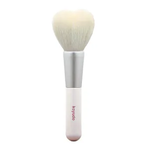 Koyudo H08 Heart-Shaped Cheek Brush (White/Silver)