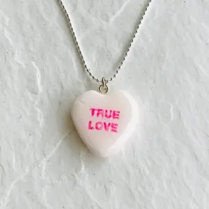 Large Conversation Heart Necklace